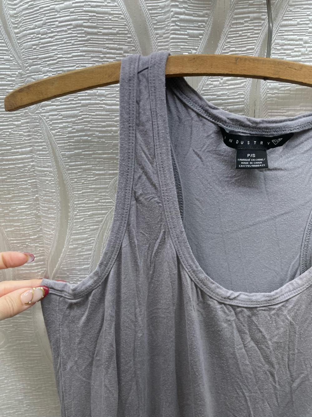 Industry Romper Womens P/S Gray Good Sporty Sleeveless Drawstring Jersey Knit‎ - Picture 3 of 6